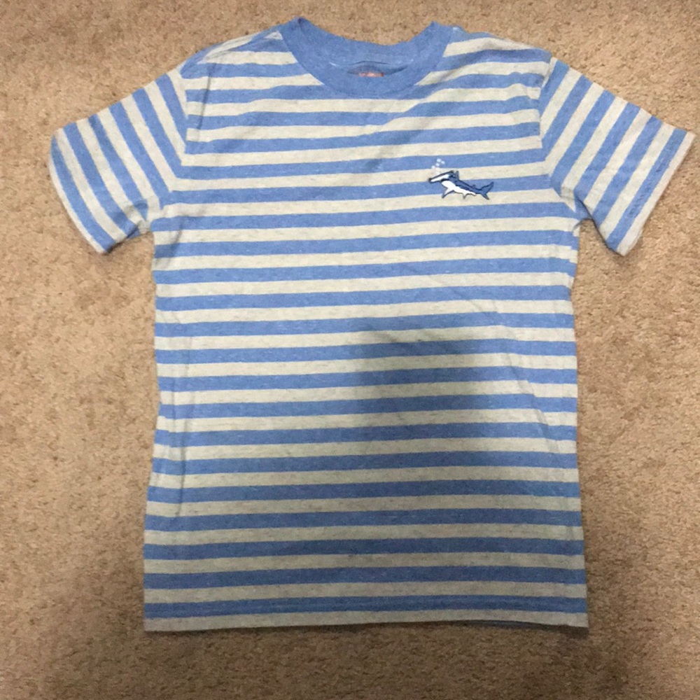 Boy’s size M (8/10) blue & white stripe T-shirt